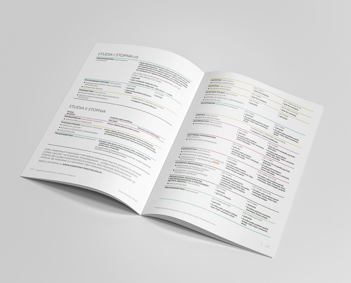 Informator dla studentów - projektowanie graficzne