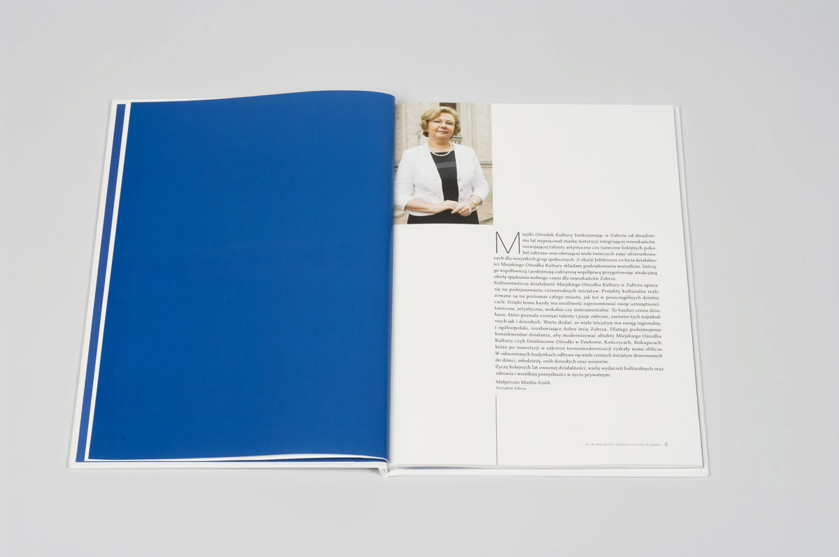 książka - projekt graficzny i druk - MOK Zabrze