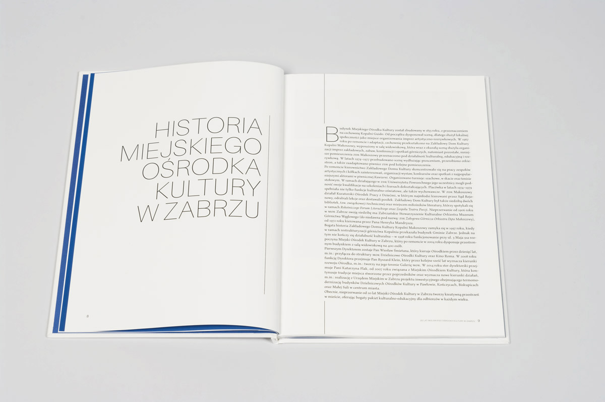 książka - projekt graficzny i druk - MOK Zabrze