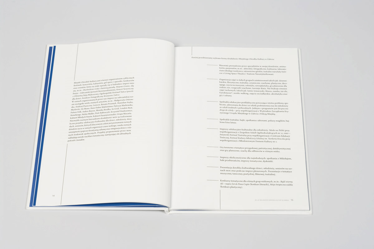 książka - projekt graficzny i druk - MOK Zabrze