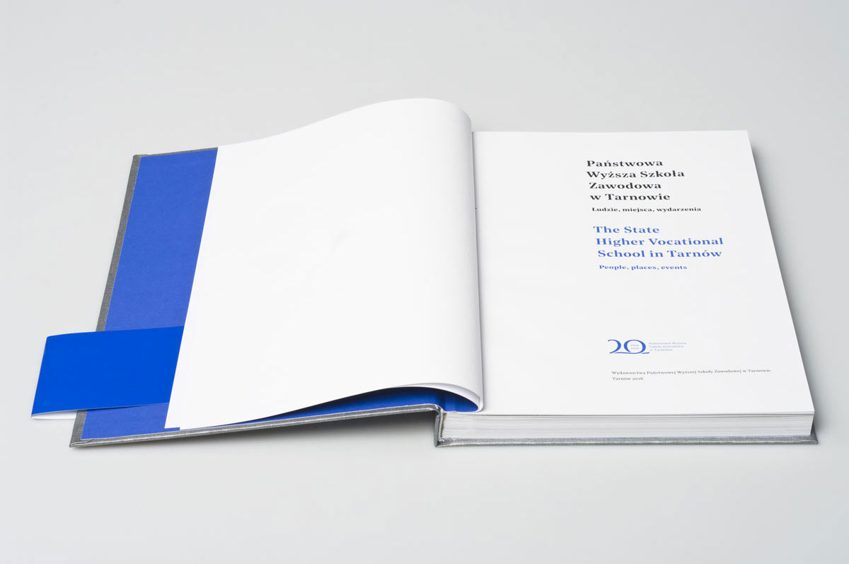 Wydawnictwo jubileuszowe - PWSZ Tarnow - projekt i druk książki